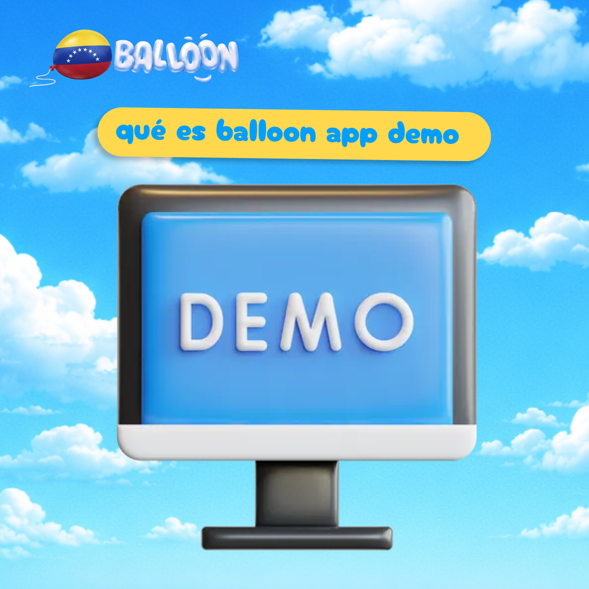 Modo demo de Balloon App con recompensas virtuales y sin dinero real
